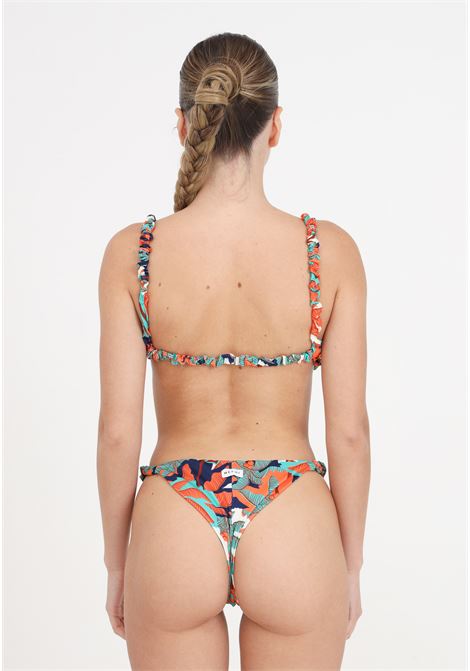 Women's triangle bikini and fixed Brazilian briefs with exotic pattern ME FUI | MF24-0460X1.